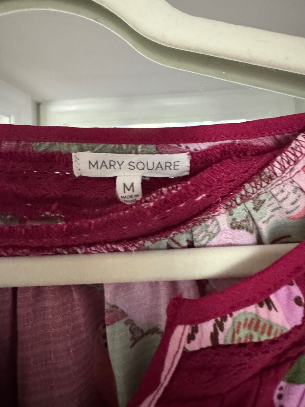 Mary Square Flower Blouse - Picture 2 of 2